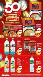 Gazetka promocyjna Penny - Prospekte - Gazetka - ważna od 13.05 do 13.05.2023 - strona 36 - produkty: Alwa, Ben’s Original, beutel, eis, elle, flasche, gin, Hohes C, HP, jubelpreis, LG, mineralwasser, natur, pet-flasche, reis, rel, risotto, sauce, tee, Ti, volvic, wasser, ZTE, zucker