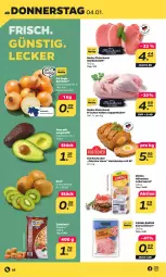 Gazetka promocyjna Netto - Woche 1 - Gazetka - ważna od 06.01 do 06.01.2024 - strona 26 - produkty: avocado, bier, bierschinken, braten, eis, erdnüsse, fleisch, Fleischerei, kiwi, kotelett, leberwurst, Rostocker, sac, Schere, schinken, suppe, suppen, Suppenhuhn, Ti, wurst, zimbo, zwiebel, zwiebeln