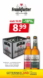 Gazetka promocyjna Getraenkeland - Gazetka - ważna od 30.09 do 30.09.2023 - strona 10 - produkty: Elan, frankfurter, getränk, getränke, pils, pilsener, Ti