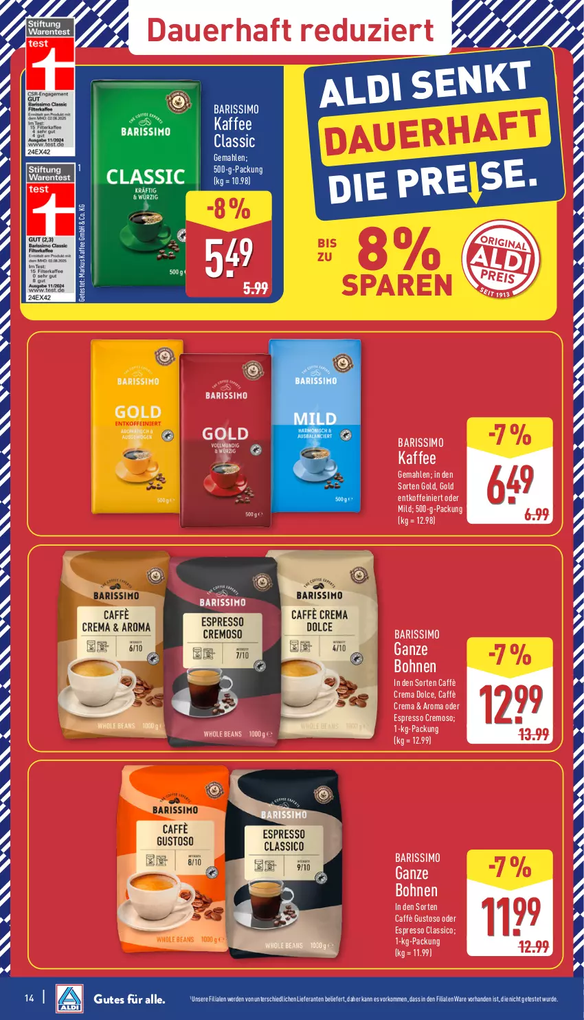Aktueller Prospekt Aldi Nord - Von Montag - von 24.11 bis 29.11.2025 - strona 20 - produkty: auer, bohne, bohnen, caffè crema, classico, erde, espresso, kaffee, oder espresso, sim