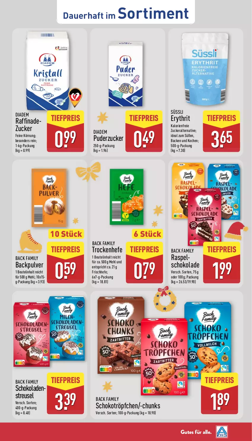 Aktueller Prospekt Aldi Nord - Von Montag - von 24.11 bis 29.11.2025 - strona 41 - produkty: auer, beutel, diadem, eis, Hefe, mehl, reis, schoko, schokolade, schokoladen, Ti, tiefpreis, zucker
