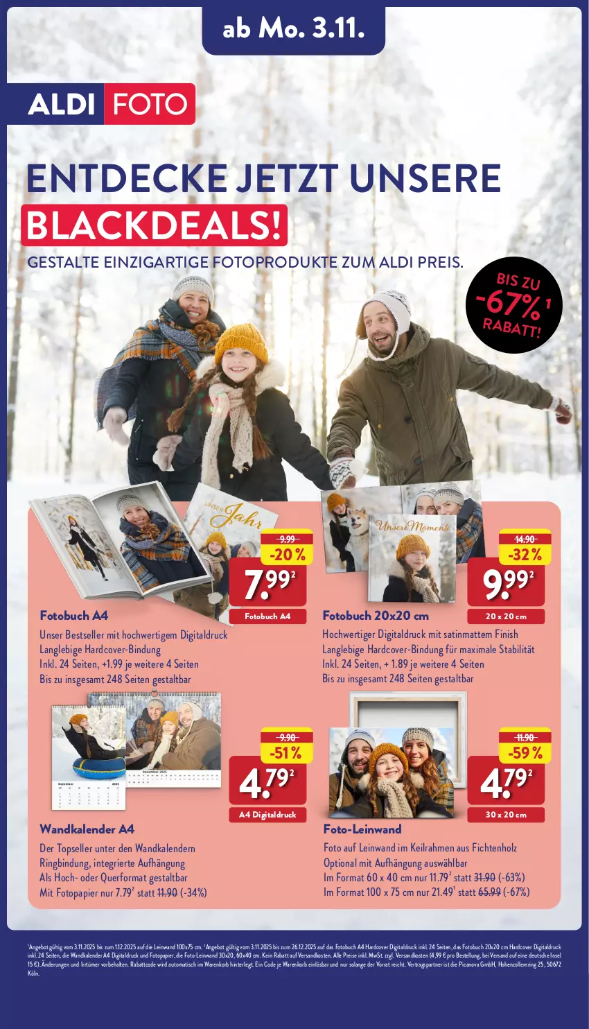 Aktueller Prospekt Aldi Nord - Von Montag - von 24.11 bis 29.11.2025 - strona 44 - produkty: aldi, angebot, auto, buch, decke, eis, elle, Finish, Fotobuch, Holz, korb, lack, ndk, papier, reis, ring, Ti, tisch, Wandkalender