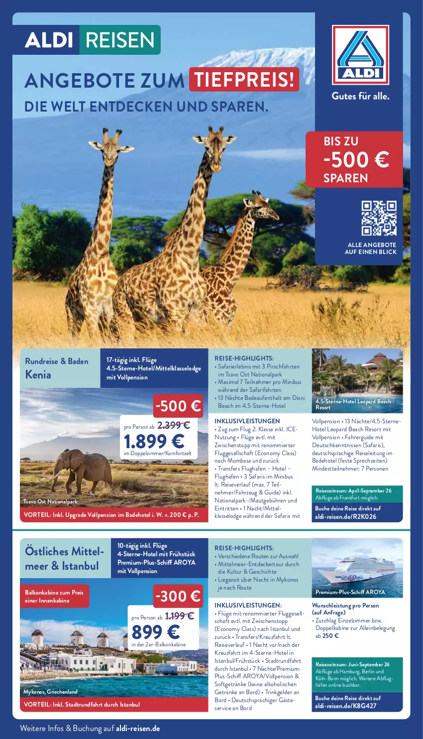 Aktueller Prospekt Aldi Nord - Von Montag - von 24.11 bis 29.11.2025 - strona 49 - produkty: aldi, alkohol, angebot, angebote, Bad, balkonkabine, buch, decke, deutschsprachige reiseleitung, eis, getränk, getränke, inklusivleistungen, Liege, pril, reis, reise-highlights, reiseverlauf, Ti, tiefpreis, Zelt