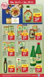Gazetka promocyjna Aldi Nord - Von Montag - Gazetka - ważna od 29.11 do 29.11.2025 - strona 19 - produkty: aldi, beutel, eintopf, flasche, Garten, ingwer, karamell, Kürbis, kürbiskerne, mac, rapsöl, saft, salz, sirup, Ti, topf, ZTE