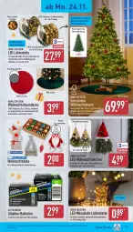 Gazetka promocyjna Aldi Nord - Von Montag - Gazetka - ważna od 29.11 do 29.11.2025 - strona 23 - produkty: batterie, batterien, Bau, decke, dell, Draht, eis, elle, erde, fernbedienung, gin, Holz, kerze, Kette, led-licht, leds, lichterkette, Mode, natur, Ria, teller, Ti, timer, tisch, Weihnachtsbaum, Wichtel, ZTE