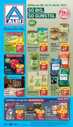 Gazetka promocyjna Aldi Nord - Von Montag - Gazetka - ważna od 29.11 do 29.11.2025 - strona 7 - produkty: aldi, alpenmilch, auer, aus der tiefkühlung, banane, bananen, Bau, Bauer, beutel, bio, bohne, bohnen, Cashew, Crofton, Dr. Oetker, eis, elle, gin, Gläser, gulasch, kaffee, Käse, kokos, kokosnuss, Kokosnussmilch, mandel, milch, milka, nuss, Old Amsterdam, reis, schoko, schokolade, sim, teller, Ti, tiefpreis, trolli, ZTE