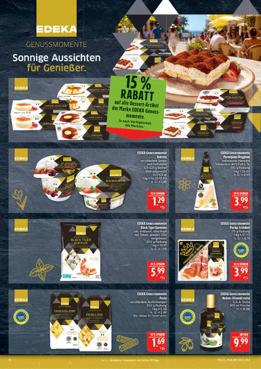 Aktueller Prospekt Marktkauf - Prospekt - von 02.08 bis 08.08.2026 - strona 18 - produkty: Burrata, deka, eis, ente, flasche, hartkäse, italienischer hartkäse, Käse, nuss, parmigiano, parmigiano reggiano, reggiano, reis, Schal, Schale, schinken, tee, Ti, ZTE