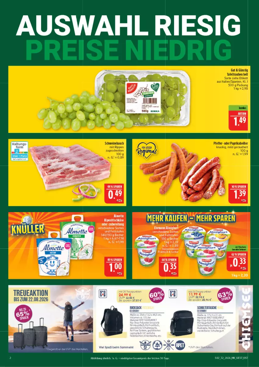 Aktueller Prospekt Marktkauf - Prospekt - von 02.08 bis 08.08.2026 - strona 2 - produkty: alpenfrischkäse, Becher, frischkäse, Käse, tee, Ti, tisch