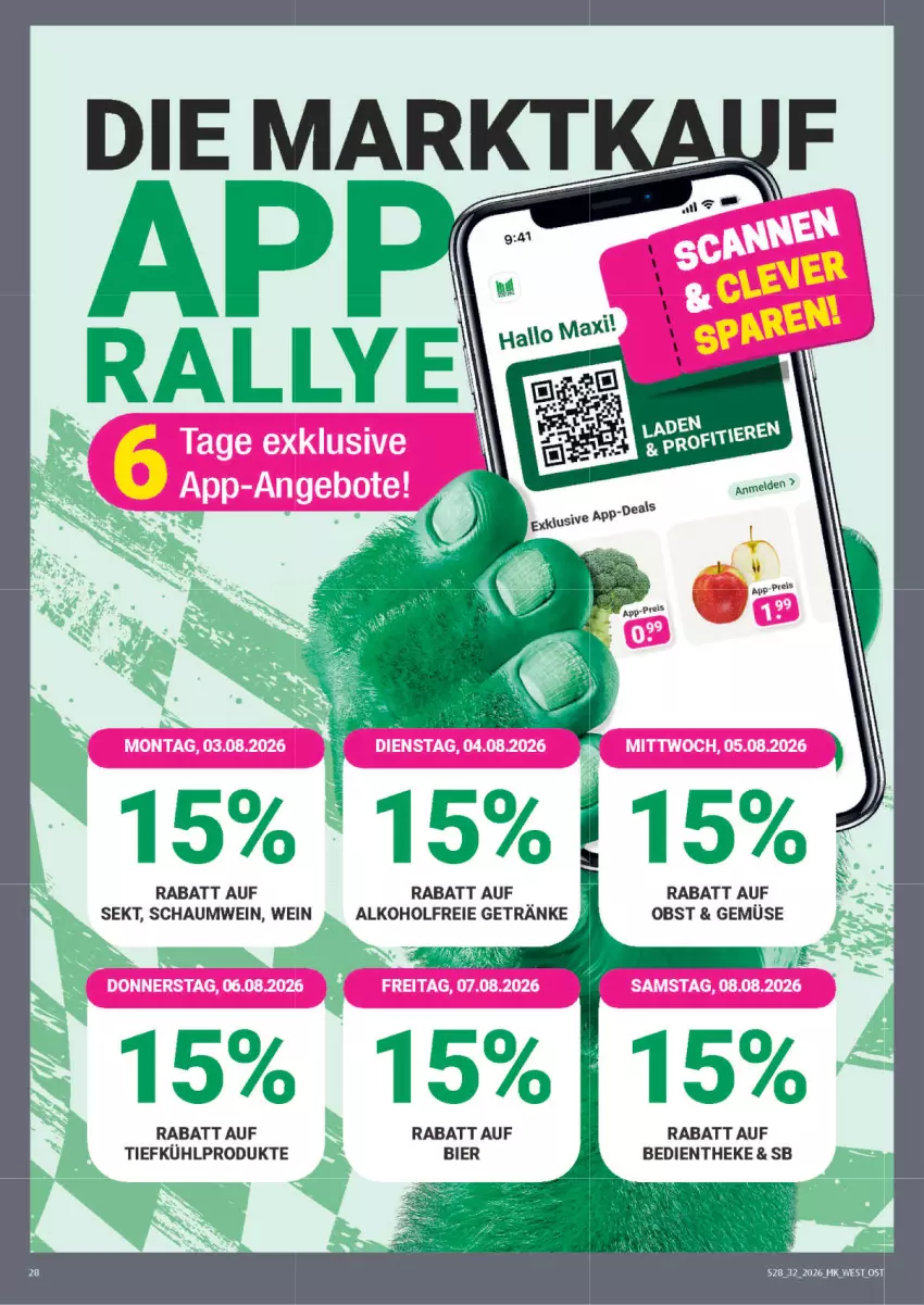 Aktueller Prospekt Marktkauf - Prospekt - von 02.08 bis 08.08.2026 - strona 28 - produkty: alkohol, alkoholfreie getränke, bier, getränk, getränke, obst, sekt, Ti, wein