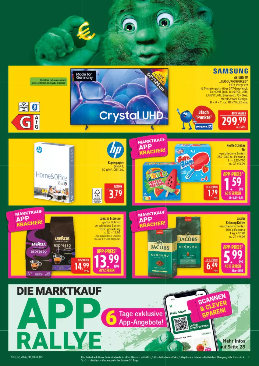 Aktueller Prospekt Marktkauf - Prospekt - von 02.08 bis 08.08.2026 - strona 3 - produkty: eis, espresso, Germ, reis, Samsung, Ti
