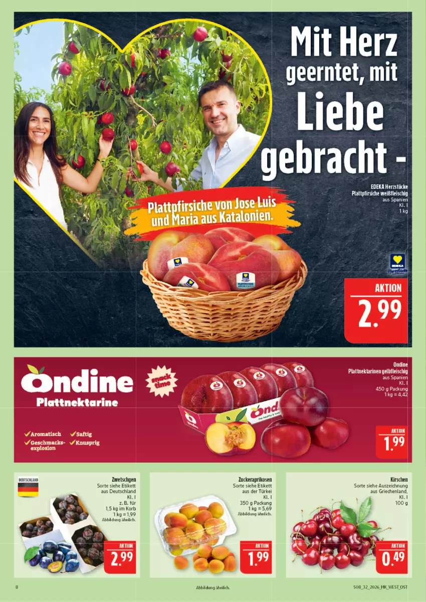 Aktueller Prospekt Marktkauf - Prospekt - von 02.08 bis 08.08.2026 - strona 8 - produkty: aprikose, aprikosen, deka, ente, kirsch, kirsche, kirschen, korb, LG, Ti, zucker