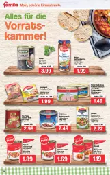 Gazetka promocyjna Famila - Prospekte - Gazetka - ważna od 15.01 do 15.01.2022 - strona 16 - produkty: beef, bockwurst, chili, corned beef, eintöpfe, eis, filet, filets, fisch, fleisch, frühstücksfleisch, gulasch, meica, Müller, nudel, nudeln, ravioli, rind, rinder, rindergulasch, saft, sauce, saupiquet, sim, spaghetti, thunfisch, Ti, tomate, tomaten, topf, truthahn, wurst