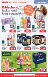 Gazetka promocyjna Famila - Prospekte - Gazetka - ważna od 15.01 do 15.01.2022 - strona 22 - produkty: bier, bio, bionade, discount, eis, Elephant Bay, flasche, franziskaner, fritz, gurke, ice tea, lavendel, limo, limonade, limonaden, orange, reis, rwe, säfte, schorle, Ti, vilsa, weissbier, zitrone