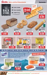 Gazetka promocyjna Famila - Prospekte - Gazetka - ważna od 15.01 do 15.01.2022 - strona 8 - produkty: backwaren, baguette, baguettes, blätterteig, brot, brötchen, eis, Eiweißbrot, Faktu, filet, garnelen, Geflügel, kartoffel, korn, Kornbrot, kräuter, lachs, lachsfilet, mac, marinade, mestemacher, pfanne, quinoa, reis, Schal, Schale, Schwarzbrot, spitzenqualität, stube, Ti, uhr, vanille, vollkornbrot