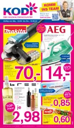 Gazetka promocyjna Kodi - Prospekte - Gazetka - ważna od 15.09 do 15.09.2022 - strona 1 - produkty: Allzweckbeutel, beutel, bügel, Bügeleisen, chardonnay, dampfbügeleisen, eis, Elektro, flasche, merl, merlot, papier, reis, riesling, Rowi, Ti, wasser, wassertank, weck, Winkelschleifer