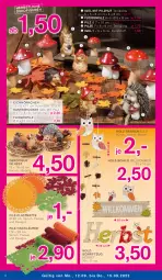 Gazetka promocyjna Kodi - Prospekte - Gazetka - ważna od 15.09 do 15.09.2022 - strona 2 - produkty: Dekofigur, dell, elle, hocker, Holz, hörnchen, Kantenhocker, Läufer, Liege, Mode, pilze, Schriftzug, Ti, tisch, tischläufer