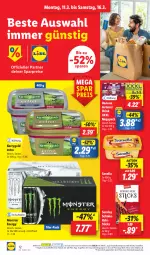 Gazetka promocyjna Lidl - Aktionsprospekt - Gazetka - ważna od 16.03 do 16.03.2024 - strona 16 - produkty: actimel, actimel drink, angebot, coupon, danone, danone actimel drink, drink, eis, elle, keks, kerrygold, kerrygold extra, monster, Monster Energy, ndk, preisvorteil, reis, Schal, Schale, schoko, Sondey, teller, Ti