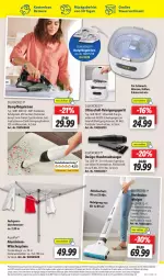 Gazetka promocyjna Lidl - Aktionsprospekt - Gazetka - ważna od 16.03 do 16.03.2024 - strona 57 - produkty: akku, aqua, AquaPur, auer, Brille, bürste, bürsten, eis, elle, erde, handstaubsauger, Hartbodenreiniger, laminat, leine, LG, messer, ndk, reiniger, Reinigung, reis, Schal, Schmuck, silvercrest, staubsauger, Ti, timer, tisch, wäschespinne, wasser, wassertank