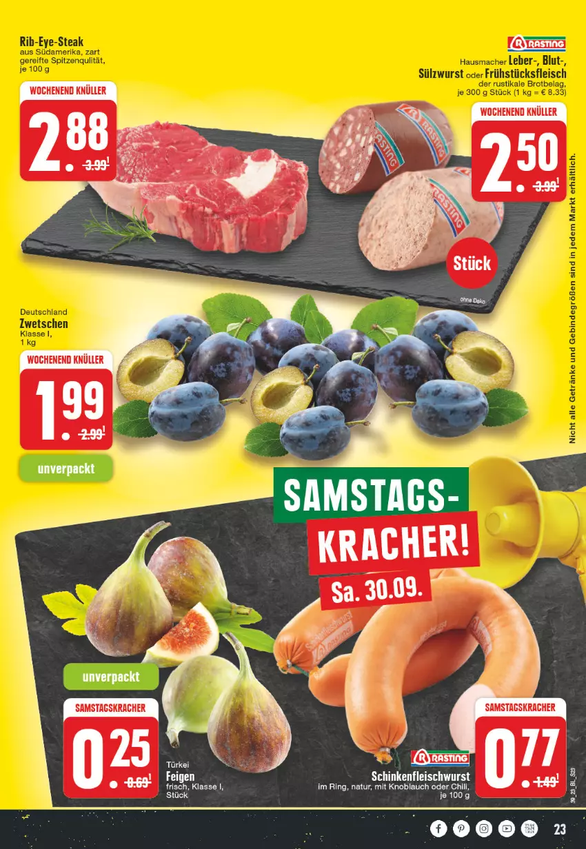 Aktueller Prospekt E Center - Angebote der Woche - von 25.09 bis 30.09.2023 - strona 23 - produkty: chili, Feigen, knoblauch, kracher, mit knoblauch, natur, ring, Ti