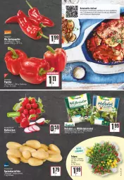 Gazetka promocyjna Edeka - Angebote der Woche - Gazetka - ważna od 12.02 do 12.02.2022 - strona 5 - produkty: beutel, bio, eis, kartoffel, kartoffeln, kräuter, mandel, mandeln, natur, paprika, paprika rot, radieschen, salat, sauce, Schal, Schale, speisekartoffeln, Spitzpaprika, Ti, tomate, tomaten, tomatensauce, Wild