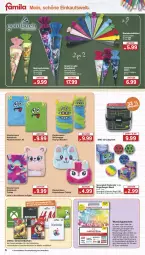 Gazetka promocyjna Famila - Prospekte - Gazetka - ważna od 17.08 do 17.08.2024 - strona 6 - produkty: ball, buch, eis, elle, gutschein, gutscheine, mac, monster, Plüsch, reis, Schultüten, teller, Ti, Tüte