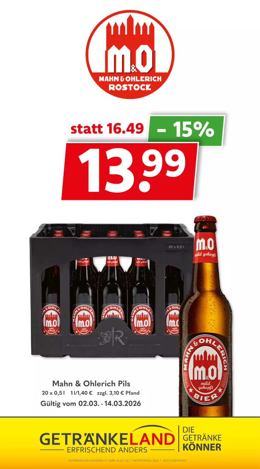 Aktueller Prospekt Getraenkeland - von 01.03 bis 13.03.2026 - strona 7 - produkty: Elan, getränk, getränke, pils, Ti