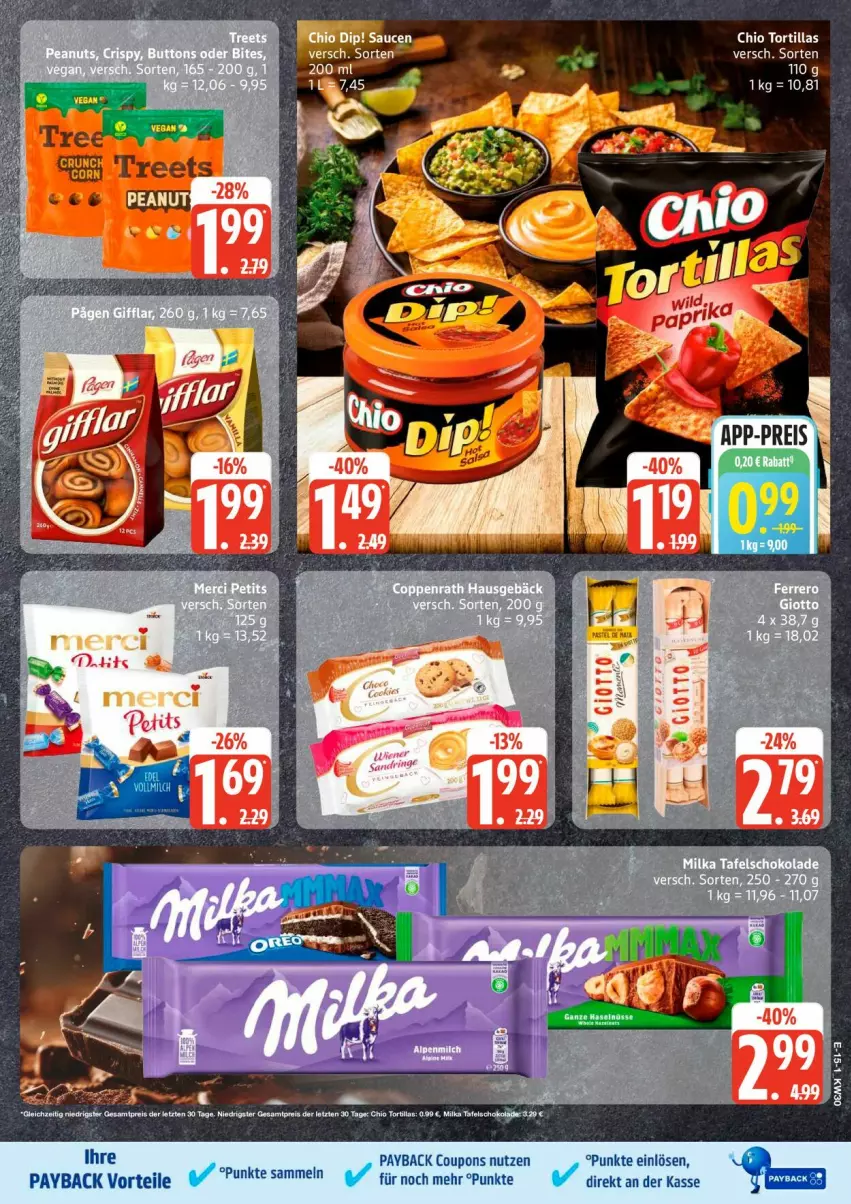 Aktueller Prospekt Edeka - Prospekte - von 20.07 bis 25.07.2026 - strona 17 - produkty: coupon, coupons, eis, milka, payback, reis, schoko, tee, Ti, ZTE