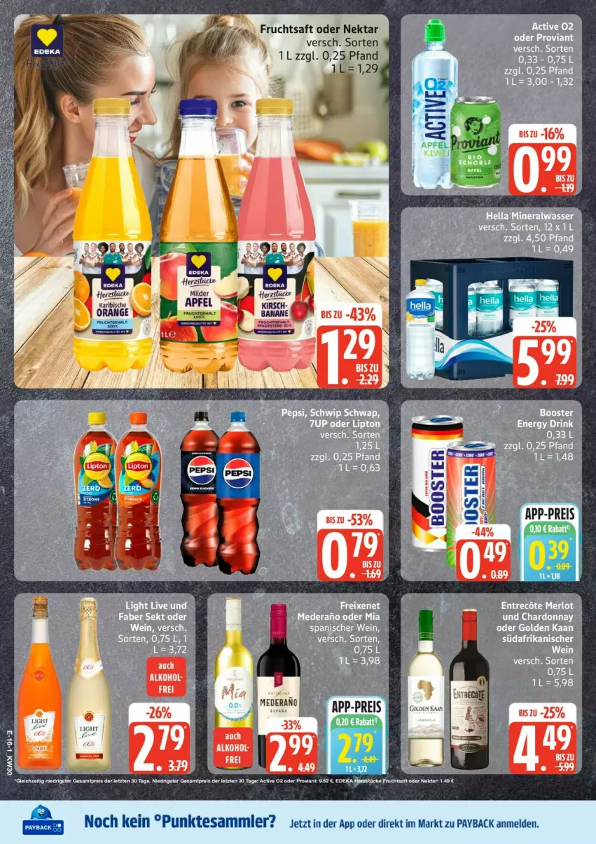 Aktueller Prospekt Edeka - Prospekte - von 20.07 bis 25.07.2026 - strona 18 - produkty: frucht, fruchtsaft, Nektar, payback, saft, tesa