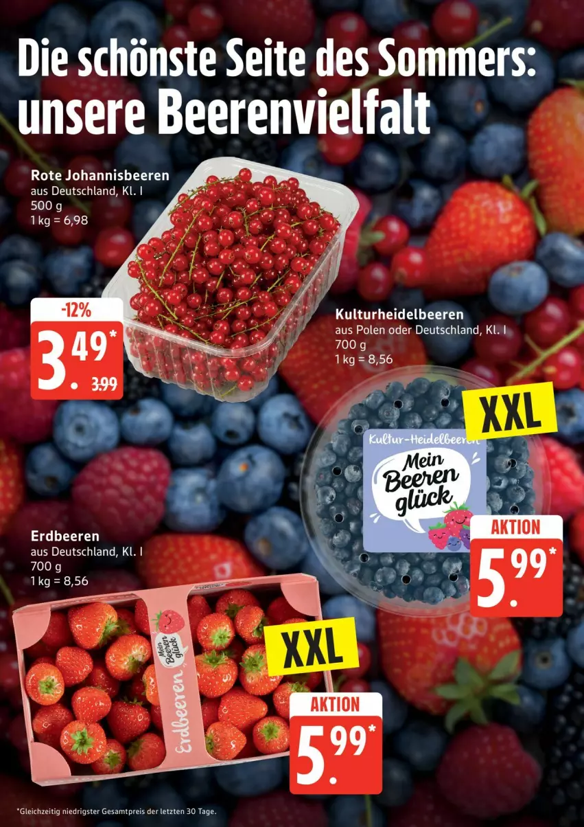 Aktueller Prospekt Edeka - Prospekte - von 20.07 bis 25.07.2026 - strona 6 - produkty: aeg, beere, beeren, eis, erdbeere, erdbeeren, heidelbeere, heidelbeeren, johannisbeere, Johannisbeeren, reis, Rote Johannisbeeren, Ti, ZTE