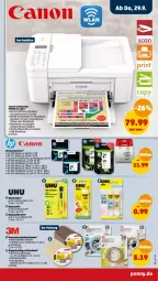 Gazetka promocyjna Penny - Prospekte - Gazetka - ważna od 01.10 do 01.10.2022 - strona 29 - produkty: Beba, canon, drucker, HP, kleber, lack, notebook, smartphone, stifte, tablet, Ti, usb