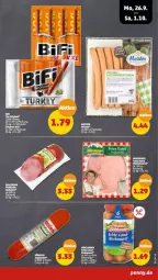 Gazetka promocyjna Penny - Prospekte - Gazetka - ważna od 01.10 do 01.10.2022 - strona 3 - produkty: bifi, eis, fleisch, fleischwurst, gin, Meister, wiener, wurst