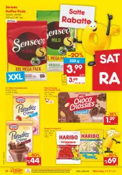 Gazetka promocyjna Netto Marken-Discount - Filial-Angebote - Gazetka - ważna od 29.01 do 29.01.2022 - strona 20 - produkty: chips, choclait chips, choco crossies, creme, crossies, Dr. Oetker, eis, frucht, fruchtgummi, haribo, kaffee, milch, ndk, reis, senseo, Ti, versandkostenfrei