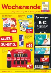 Gazetka promocyjna Netto Marken-Discount - Filial-Angebote - Gazetka - ważna od 29.01 do 29.01.2022 - strona 31 - produkty: almette, angebot, coca-cola, cola, coupon, coupons, drink, eier, energy drink, frischkäse, joghur, joghurt, joghurt mit der ecke, Käse, Mett, Müller, pampers, red bull, sofortrabatt, Ti, ZTE