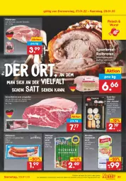 Gazetka promocyjna Netto Marken-Discount - Filial-Angebote - Gazetka - ważna od 29.01 do 29.01.2022 - strona 33 - produkty: angebot, braten, bratwurst, Cabanossi, eis, fleisch, ingwer, jungbullen, kräuter, Mett, mettwurst, olive, oliven, olivenöl, ring, rollbraten, rostbratwurst, saft, sauce, schinken, schwein, soja, sojasauce, Sushi, thüringer rostbratwurst, Ti, wasa, wein, wurst, ZTE, zwiebel, zwiebelmettwurst