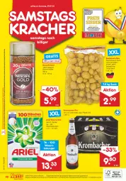 Gazetka promocyjna Netto Marken-Discount - Filial-Angebote - Gazetka - ważna od 29.01 do 29.01.2022 - strona 40 - produkty: angebot, angebote, ariel, ariel waschmittel, bohne, bohnen, bohnenkaffee, discount, eis, Holz, kaffee, kartoffel, kartoffeln, kracher, krombache, krombacher, krombacher pils, löslicher bohnenkaffee, marken-discount, ndk, Nescafé, nescafé gold, pils, reis, sac, speisekartoffeln, Ti, uhr, versandkostenfrei, waschmittel, ZTE