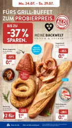 Gazetka promocyjna AldiSud - NÄCHSTE WOCHE - Gazetka - ważna od 29.07 do 29.07.2023 - strona 8 - produkty: aldi, auer, auto, backofen, backwaren, baguette, bier, brezel, butter, eis, geback, grill, Laugenbrezel, Laugeneck, Meister, natur, Ofen, reis, ring, sesam, Sesamring, Ti, tisch