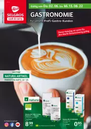 Gazetka promocyjna Selgros - Gastro - Gazetka - ważna od 15.06 do 15.06.2022 - strona 1 - produkty: bio, bohne, caffe, caffe espresso, espresso, espresso oder, kaffee, milch, natur, natura, Ti, vollmilch