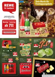 Gazetka promocyjna Rewe - REWE Ihr Kaufpark - Gazetka - ważna od 18.12 do 18.12.2021 - strona 1 - produkty: angebot, angebote, Becher, butter, coca-cola, cola, ecco, eis, eisbergsalat, elle, , ferrero, frucht, fruchtsecco, hausmarke, irische butter, jacobs, kerrygold, kerrygold extra, könig pilsener, Mett, mettwurst, Mon Chéri, oder jacobs, pils, pilsener, rewe hausmarke, rind, rinder, Rinderroulade, rinderrouladen, rotkäppchen, rouladen, saft, salat, schinken, sekt, senseo, senseo pads, Ti, uhr, wurst