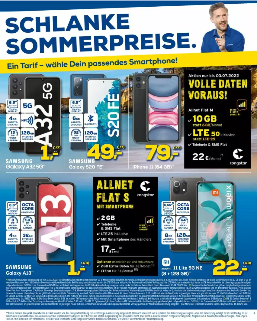 Aktueller Prospekt Euronics - Prospekte - von 15.06 bis 22.06.2022 - strona 3 - produkty: congstar, Ti