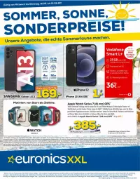 Gazetka promocyjna Euronics - Prospekte - Gazetka - ważna od 22.06 do 22.06.2022 - strona 1 - produkty: angebot, angebote, Apple, Apple Watch, Apple Watch SE, eis, GPS, iphone, IPhone 12, IPhone SE, kamera, LG, mac, merl, reis, ring, sim, Ti