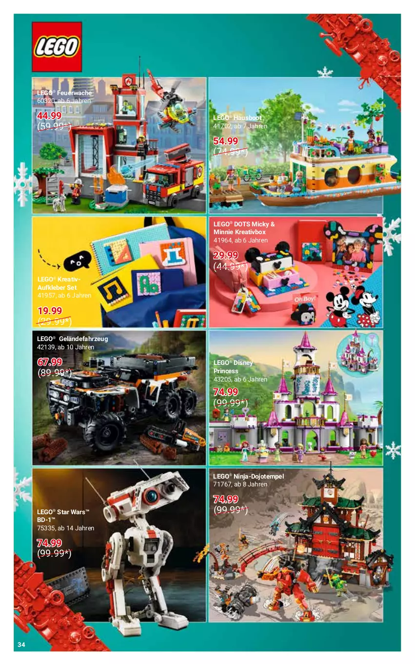 Aktueller Prospekt Globus - Prospekte - von 28.11 bis 24.12.2022 - strona 34 - produkty: Aufkleber, disney, kleber, LEGO Star Wars, LEGO®, Ti, usb