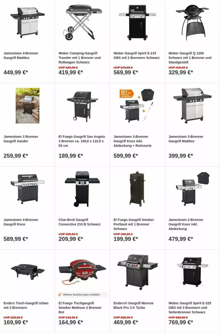 Aktueller Prospekt Obi - Prospekte - von 19.12 bis 27.12.2023 - strona 4 - produkty: char-broil, enders, gasgrill, grill, lack, pril, Ti, tisch, weber