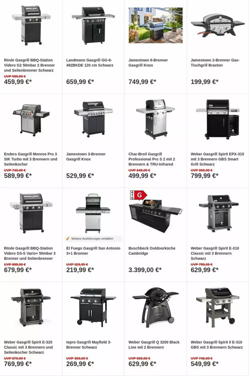 Aktueller Prospekt Obi - Prospekte - von 19.12 bis 27.12.2023 - strona 5 - produkty: char-broil, enders, gasgrill, grill, Kocher, küche, lack, pril, rösle, tepro, Ti, tisch, tischgrill, weber