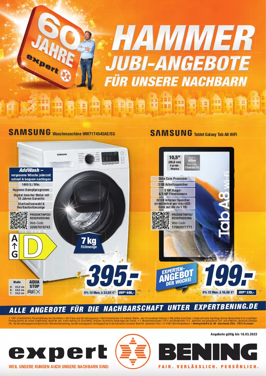 Aktueller Prospekt Expert Aurich - Prospekte - von 10.03 bis 16.03.2022 - strona 1 - produkty: addwash, angebot, angebote, aqua, Bank, eis, elle, frontkamera, HDD, kamera, microsd, Persona, reis, rwe, tablet, teller, Ti, waschmaschine