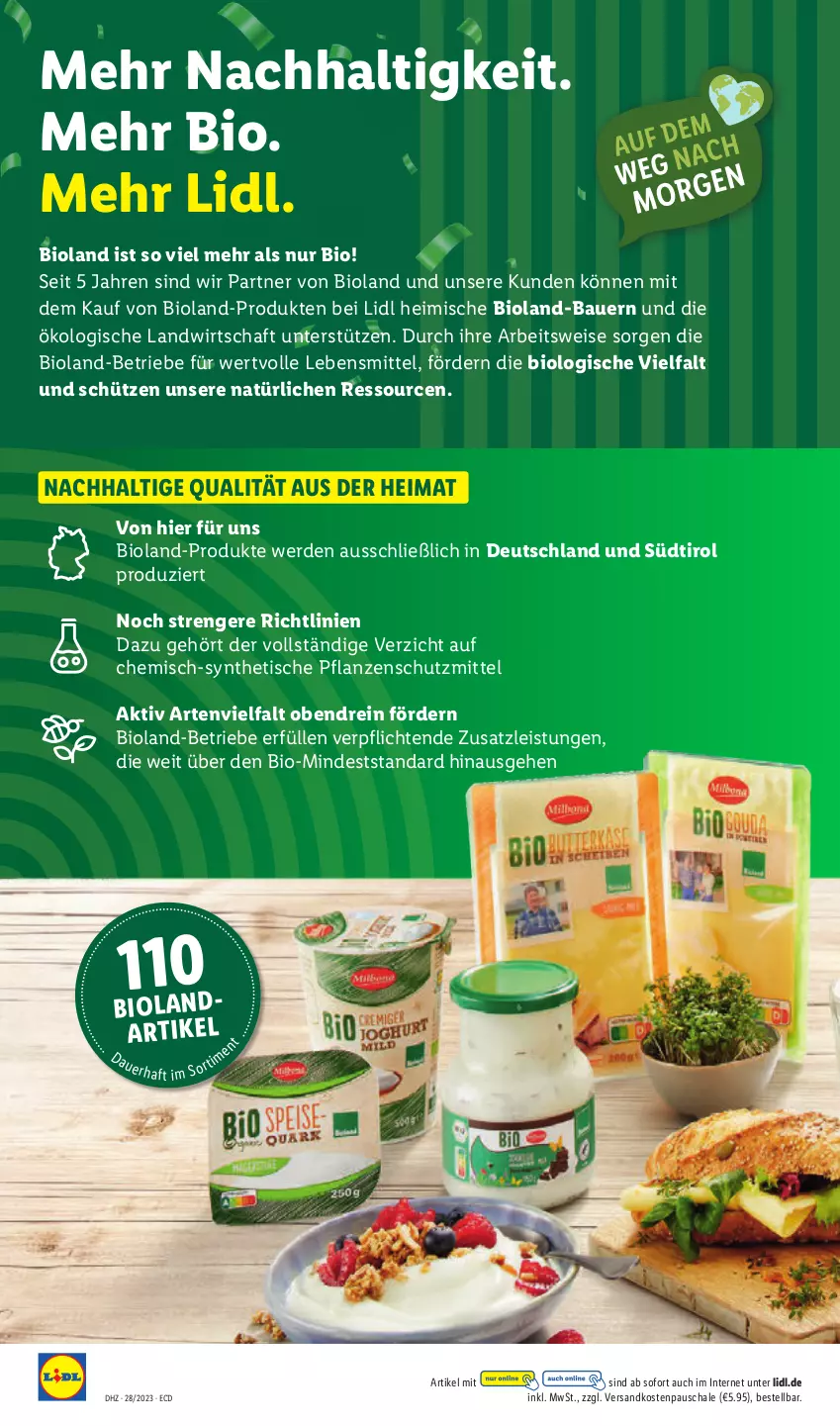 Aktueller Prospekt Lidl - Aktionsprospekt - von 10.07 bis 15.07.2023 - strona 10 - produkty: auer, Bau, Bauer, bio, bioland, eis, erde, lebensmittel, ndk, pflanze, pflanzen, Schal, Schale, Schütze, Ti, tisch