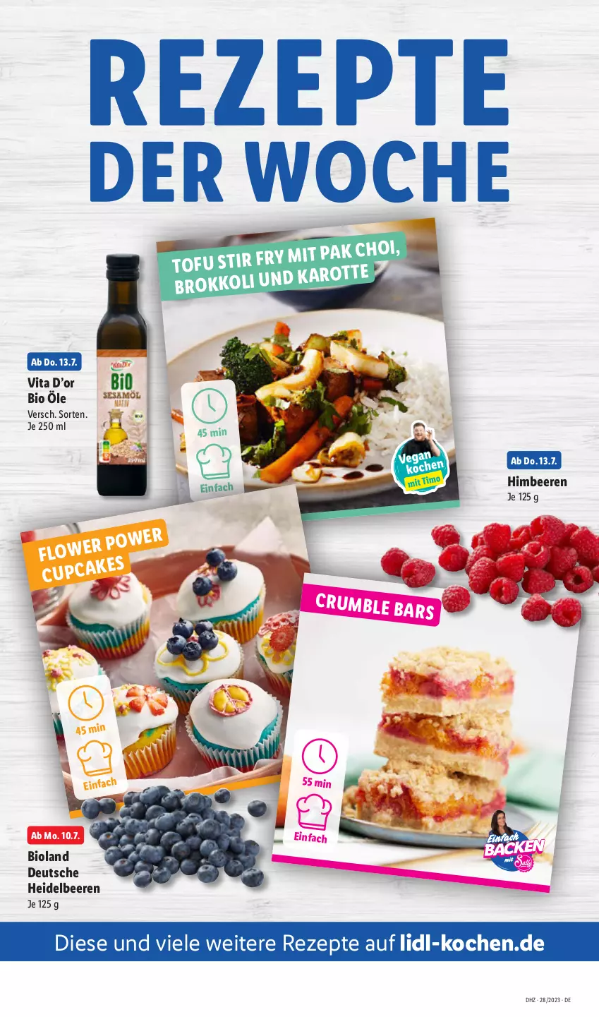 Aktueller Prospekt Lidl - Aktionsprospekt - von 10.07 bis 15.07.2023 - strona 48 - produkty: beere, beeren, bio, bioland, brokkoli, heidelbeere, heidelbeeren, himbeer, himbeere, himbeeren, Pak Choi, rezept, rezepte, vita