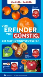 Gazetka promocyjna AldiSud - NÄCHSTE WOCHE - Gazetka - ważna od 28.10 do 28.10.2023 - strona 4 - produkty: aldi, apfel, eis, Elan, Kaki, kiwi, Kiwi Gold, kracher, reis, Ti