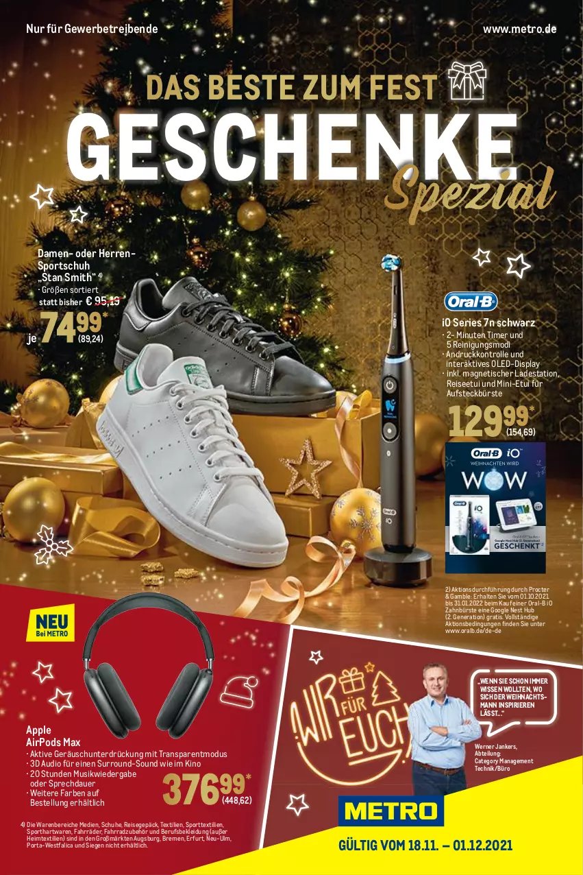 Aktueller Prospekt Metro - Geschenke Spezial - von 18.11 bis 01.12.2021 - strona 1