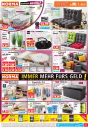 Gazetka promocyjna Norma - Norma - Gazetka - ważna od 06.06 do 06.06.2022 - strona 13 - produkty: Bank, batterie, Bebe, beere, beutel, braun, buch, chili, cin, decke, dell, eimer, eis, elle, erde, gin, hocker, Holz, kissen, kissenhülle, Klappbox, kopfhörer, kraft, Läufer, LG, Liege, matratze, matratzen, Mett, mitteldecke, möbel, Mp3, ndk, obst, Radio, regal, reis, Schmetterling, schuhregal, senf, Serviertablett, Sitztruhe, tablet, tablett, Ti, tisch, tischläufer, Tischwäsche, topf, tragegriff, übertopf, uhr, usb, weck