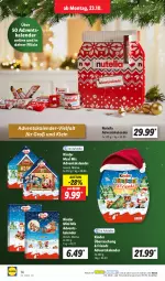 Gazetka promocyjna Lidl - Aktionsprospekt - Gazetka - ważna od 28.10 do 28.10.2023 - strona 22 - produkty: Adventskalender, elle, Kinder, Kinder Maxi, ndk, nutella, Schal, Schale, teller, Ti